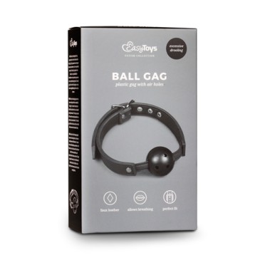 Knebel-Ball Gag With PVC Ball - Black